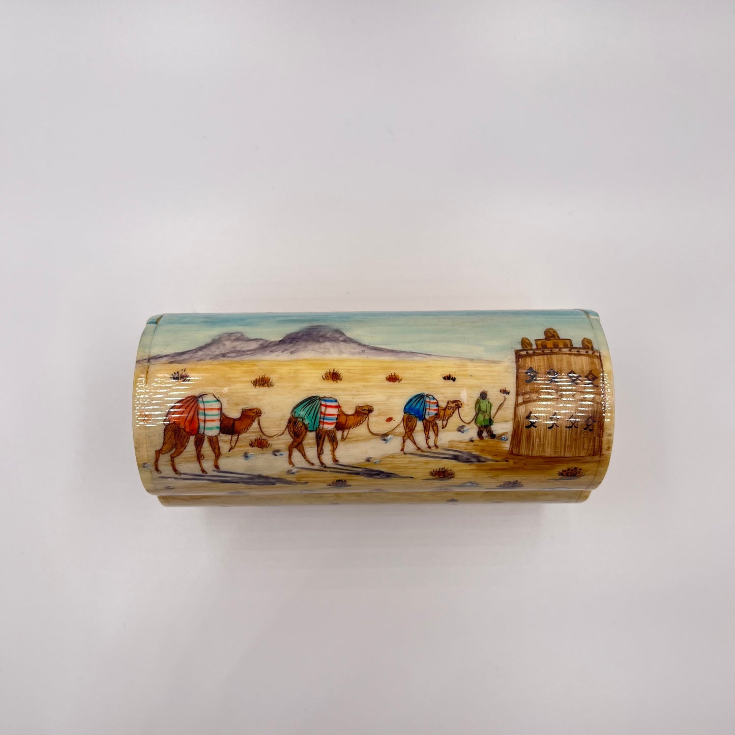 Persian Hand painted camel bone box