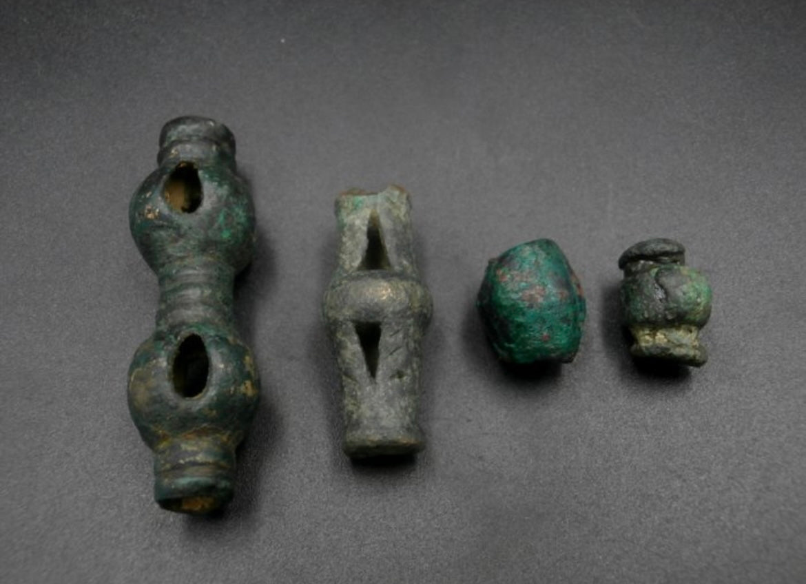 Four beads from the Bronze Age - Koban Culture