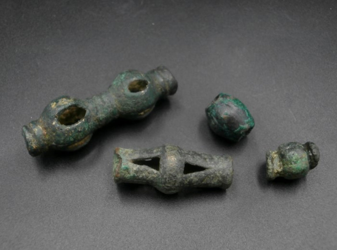 Four beads from the Bronze Age - Koban Culture