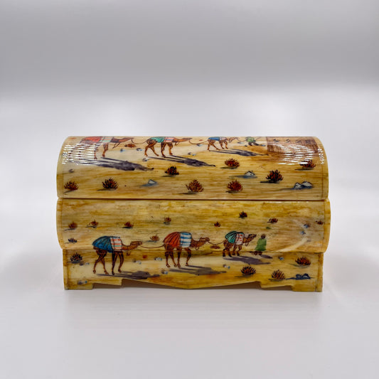 Persian Hand painted camel bone box