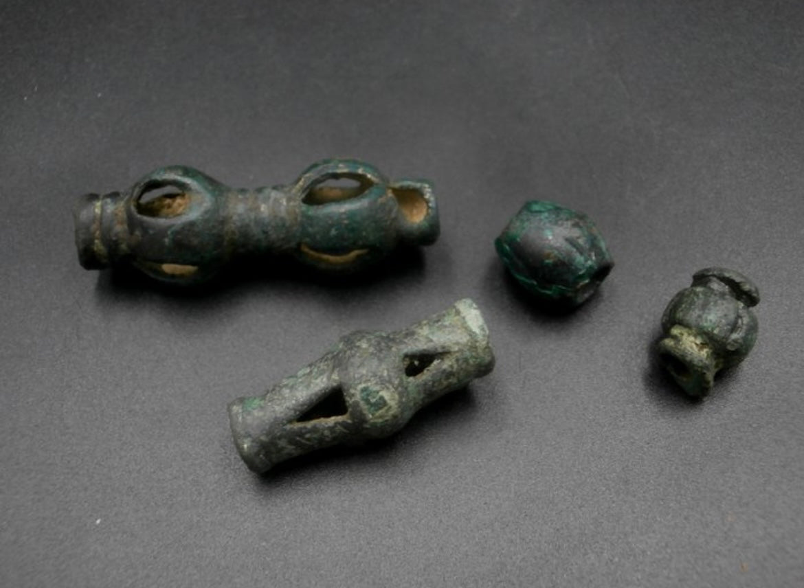 Four beads from the Bronze Age - Koban Culture