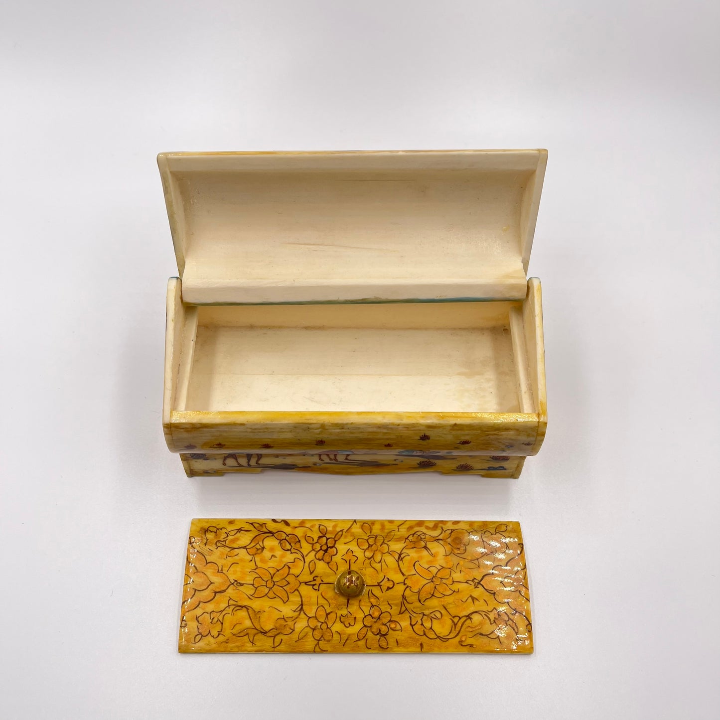 Persian Hand painted camel bone box
