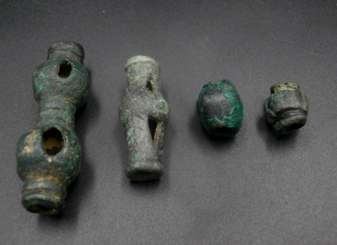 Four beads from the Bronze Age - Koban Culture