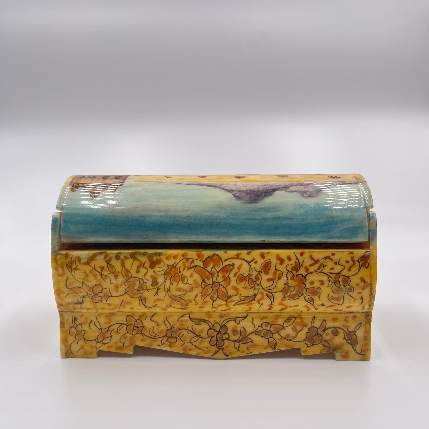 Persian Hand painted camel bone box
