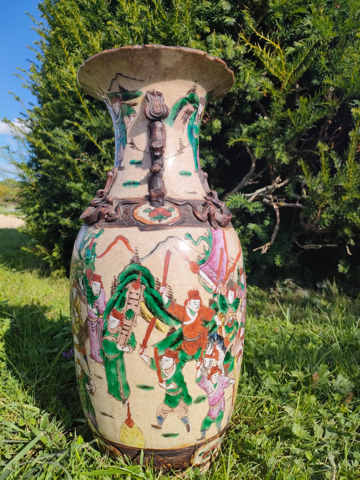 Baluster Nanjing Porcelain Vase - China -19th century