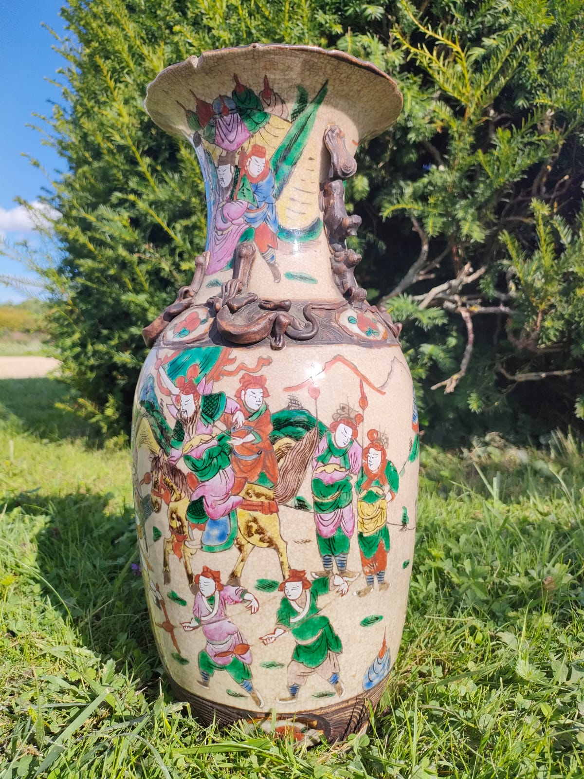 Baluster Nanjing Porcelain Vase - China -19th century