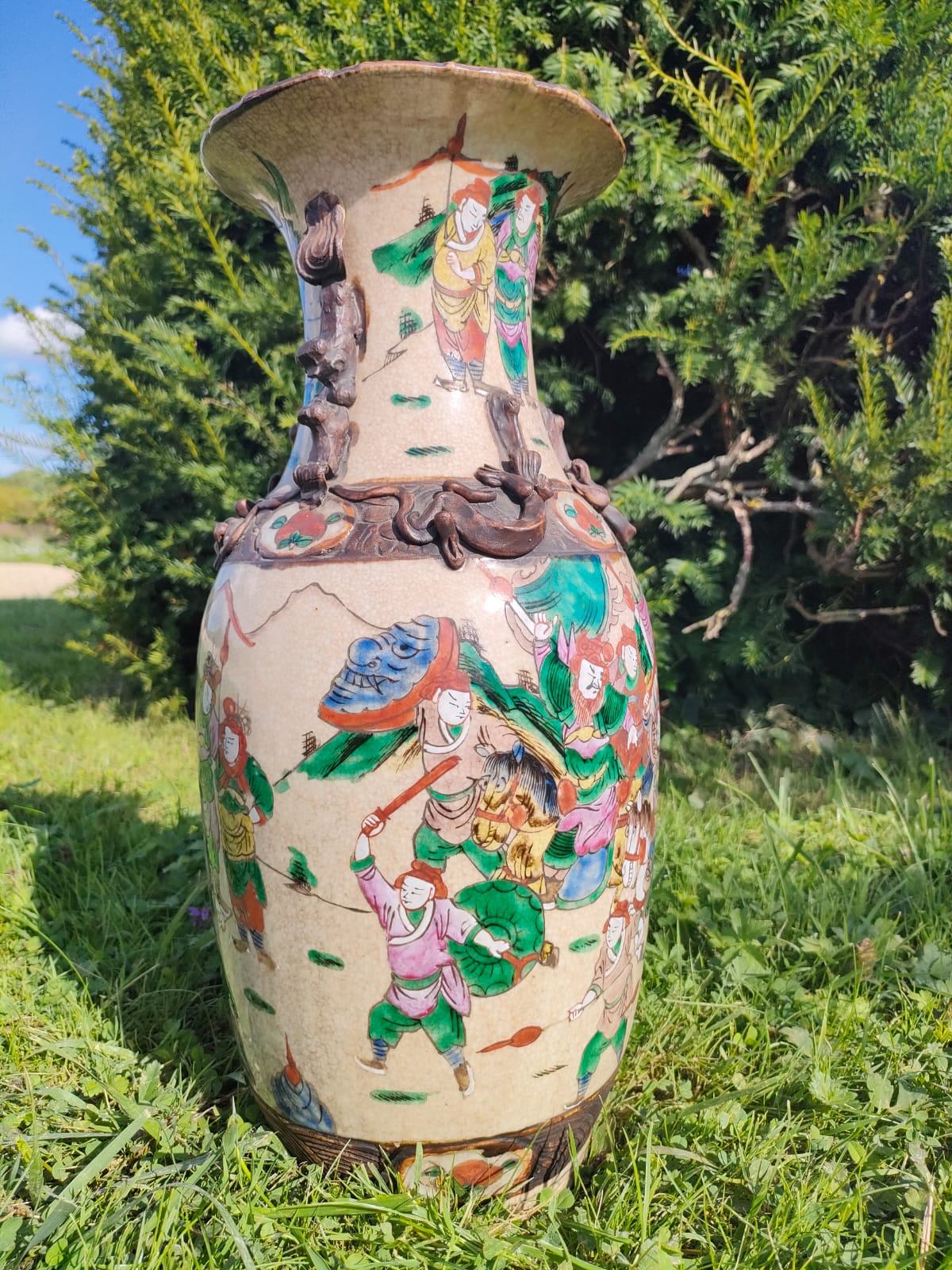 Baluster Nanjing Porcelain Vase - China -19th century