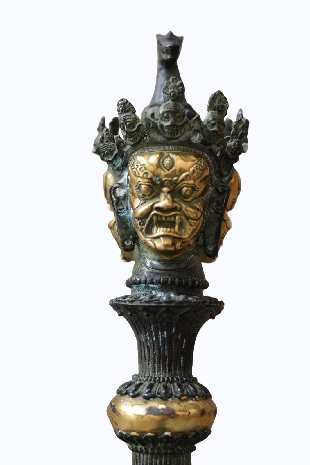 Ancient Tibetan Phurba with pedestal